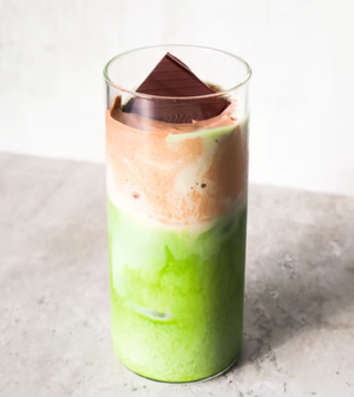 Amazing Matcha Latte with Chocolate Foam