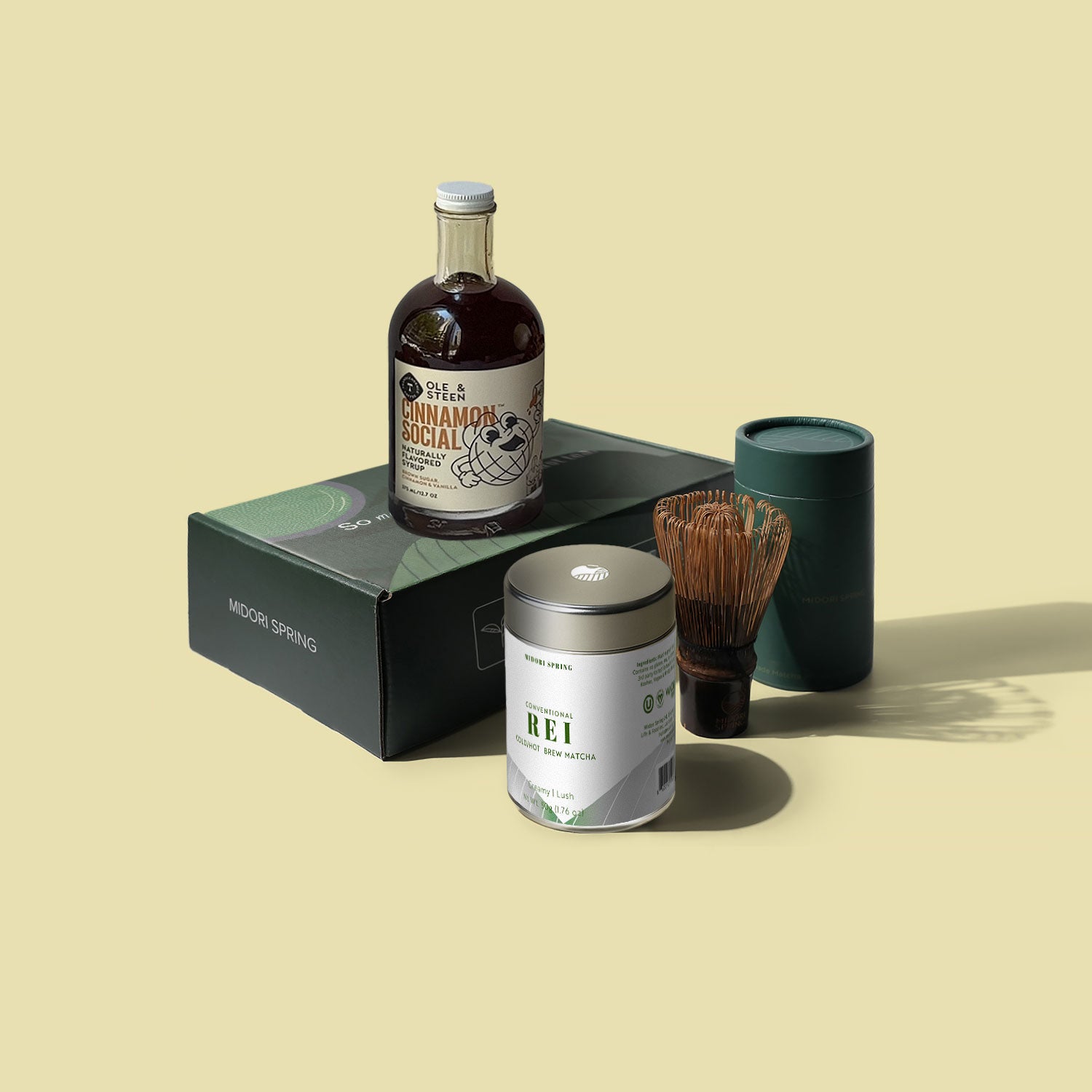Transcend Bundle - Matcha + Syrup + Whisk – Midori Spring