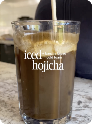 Iced HOJI with Banana Bread Cold Foam