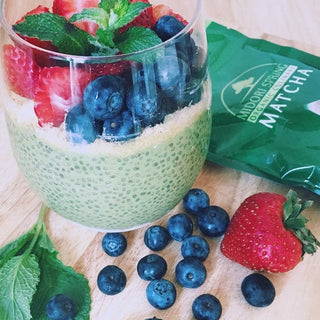 Midori Spring MATCHA CHIA SEED PUDDING with MAPLE SYRUP Recipe