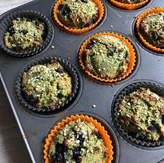 Midori Spring BLUEBERRY MATCHA MUFFINS Recipe