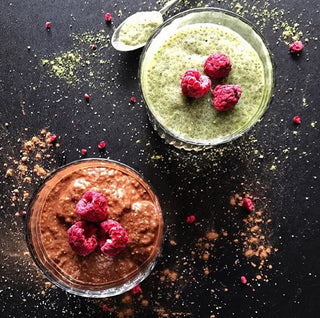 Midori Spring MATCHA VANILLA PROTEIN CHIA PUDDING Recipe