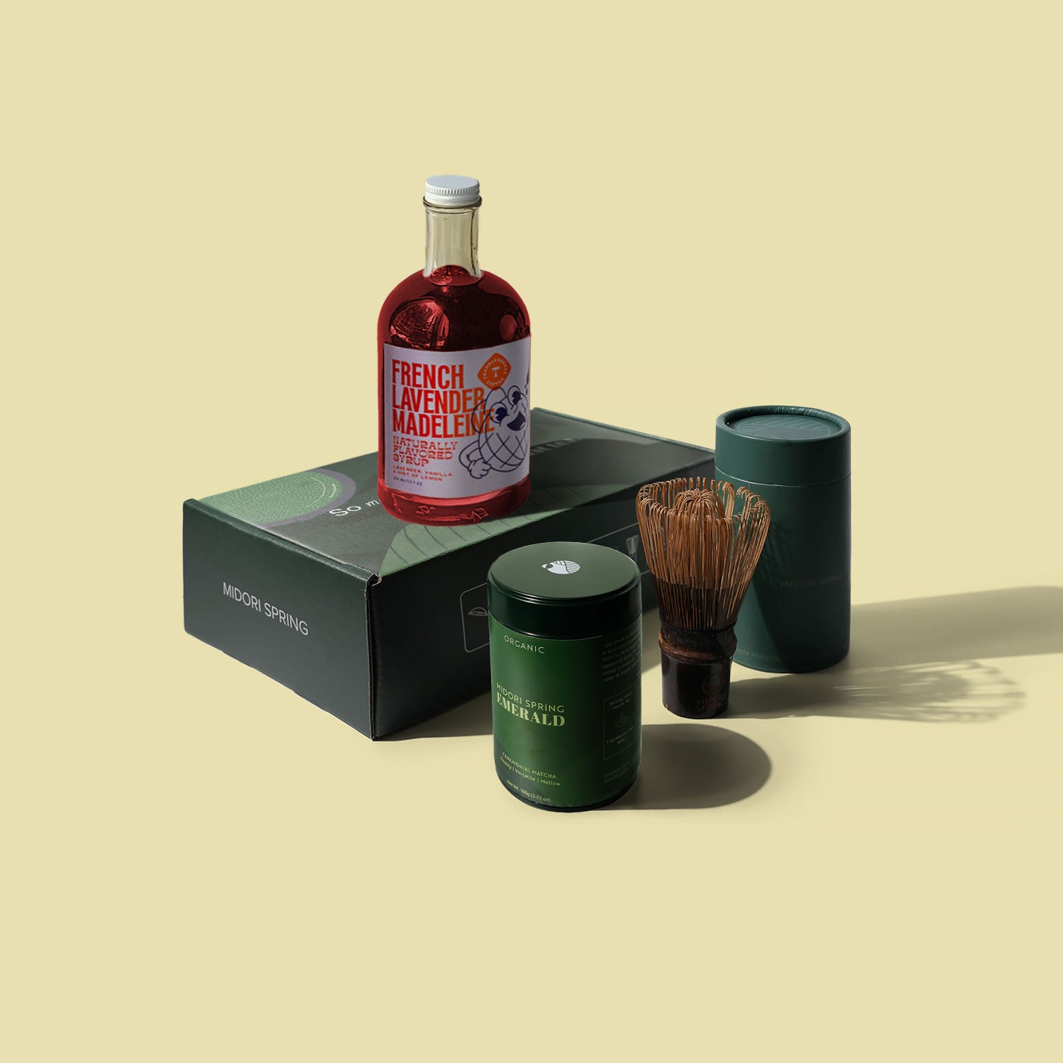 Transcend Bundle - Matcha + Syrup + Whisk – Midori Spring