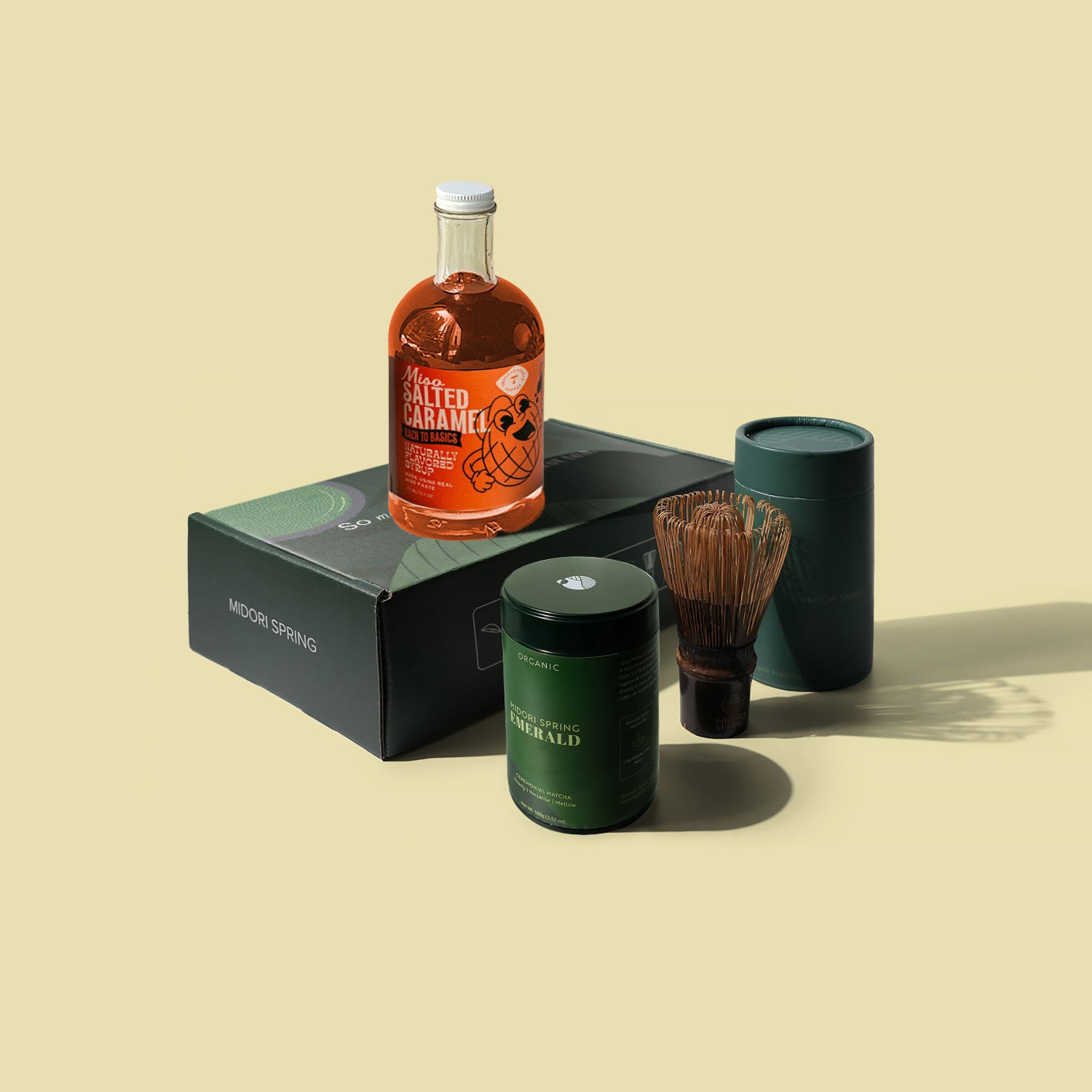 Transcend Bundle - Matcha + Syrup + Whisk – Midori Spring