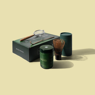 The Ceremonial Matcha Starter Bundle - Matcha and Bamboo Accessories